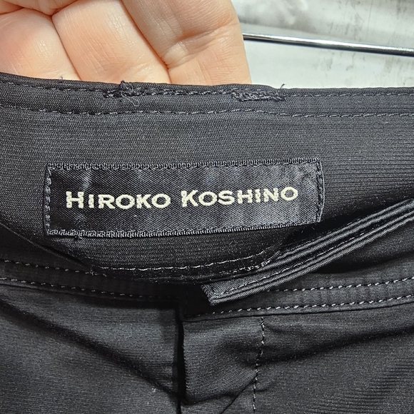 Vintage Hiroko Koshino Women's Black Cropped Cuffed Pants Size 40 (S/M)  Pockets - Picture 6 of 10